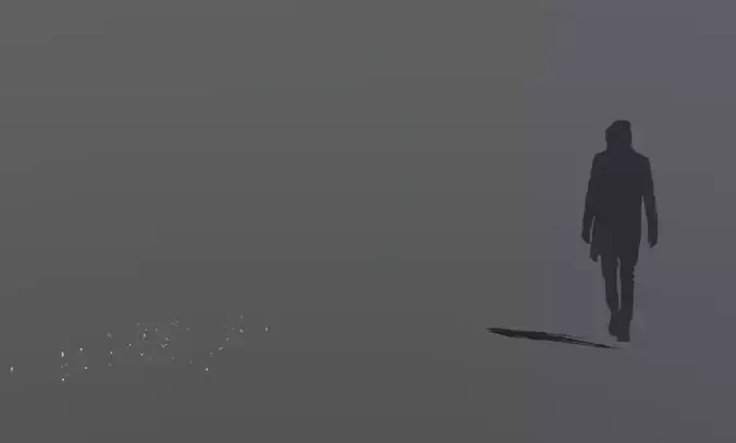 Feather Wind blows 100 feathers Low-poly 3D model