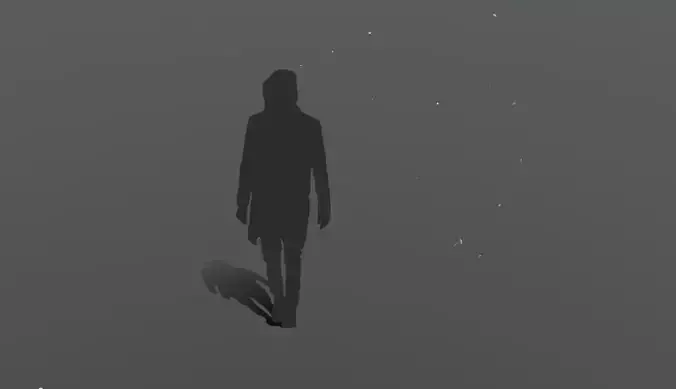 Feather Explosion 30 feathers Low-poly 3D model