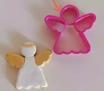 STL angel cookie cutter