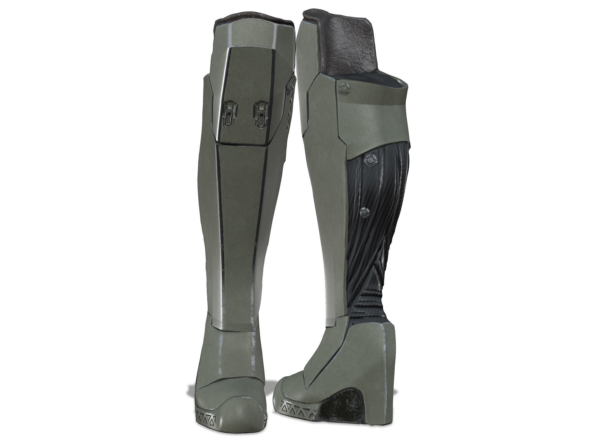 Bionic Outfit Low-poly 3D model_6