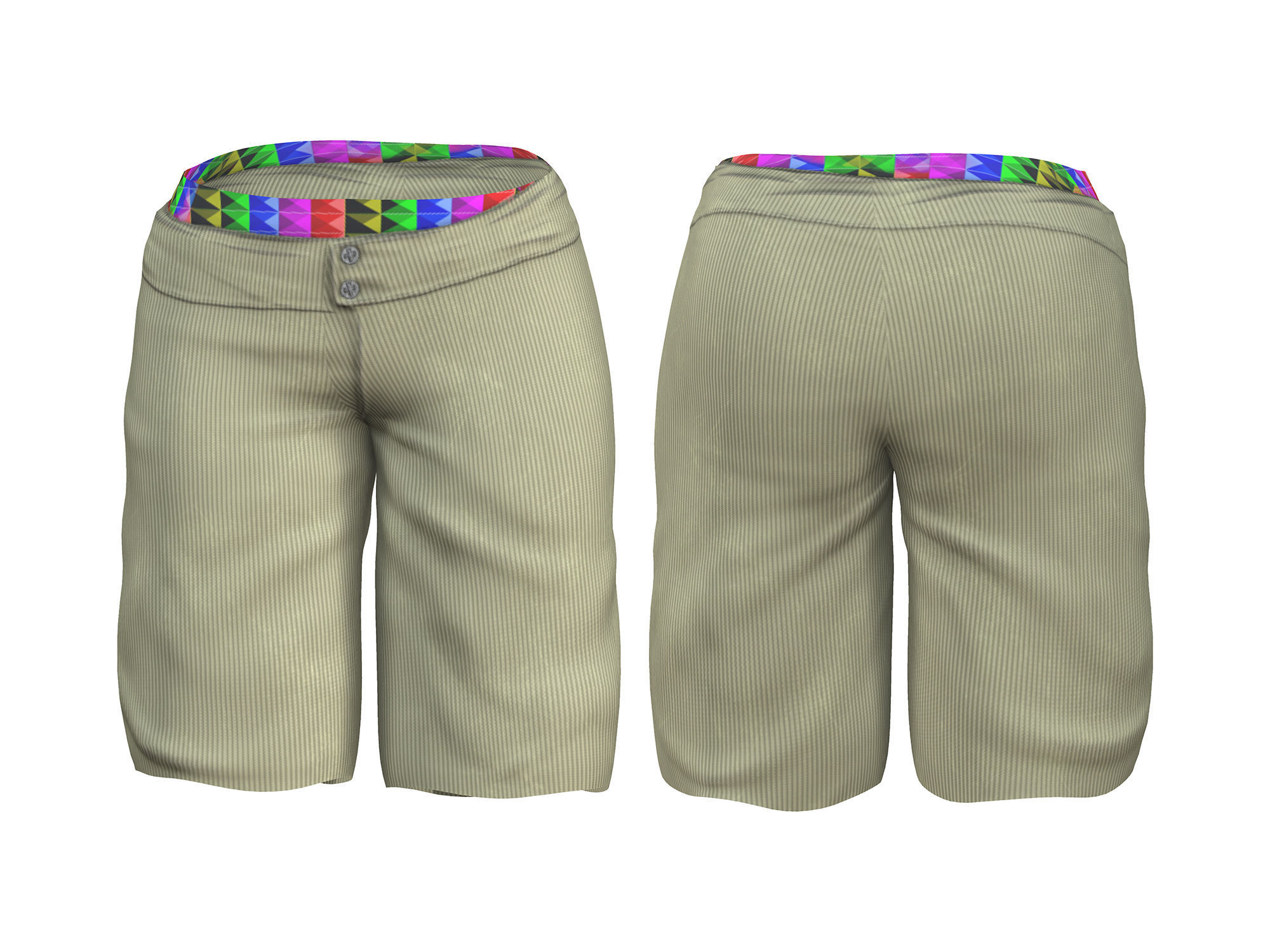 Bionic Outfit Low-poly 3D model_5