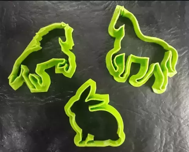 STL horse and rabitt cookies cutter