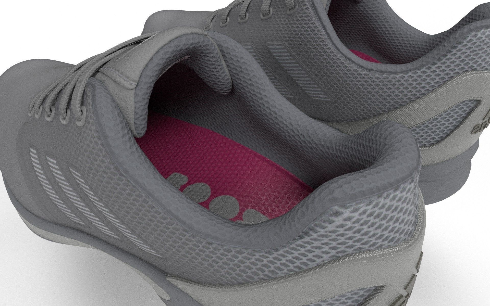 Casual Shoe Low-poly 3D model_8