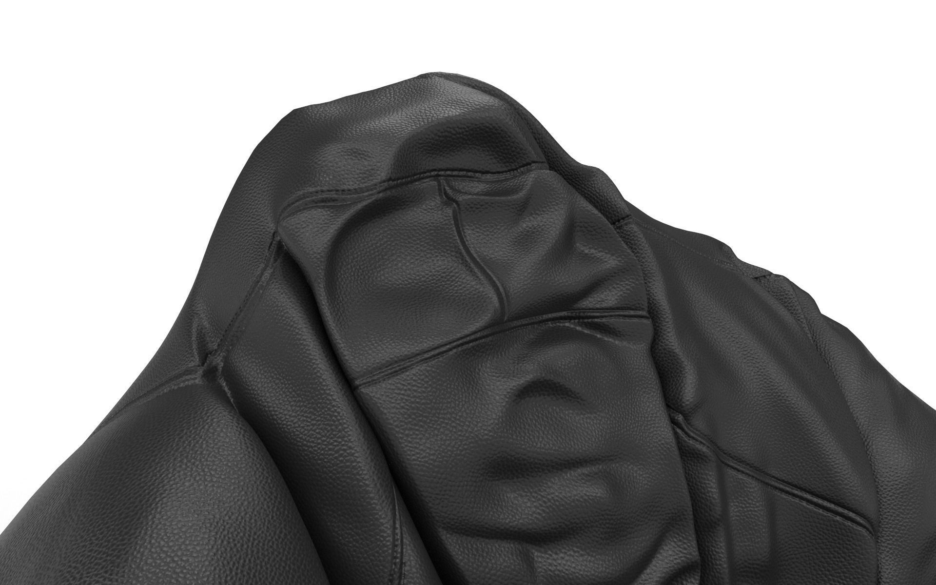 Bean bag Low-poly 3D model_3