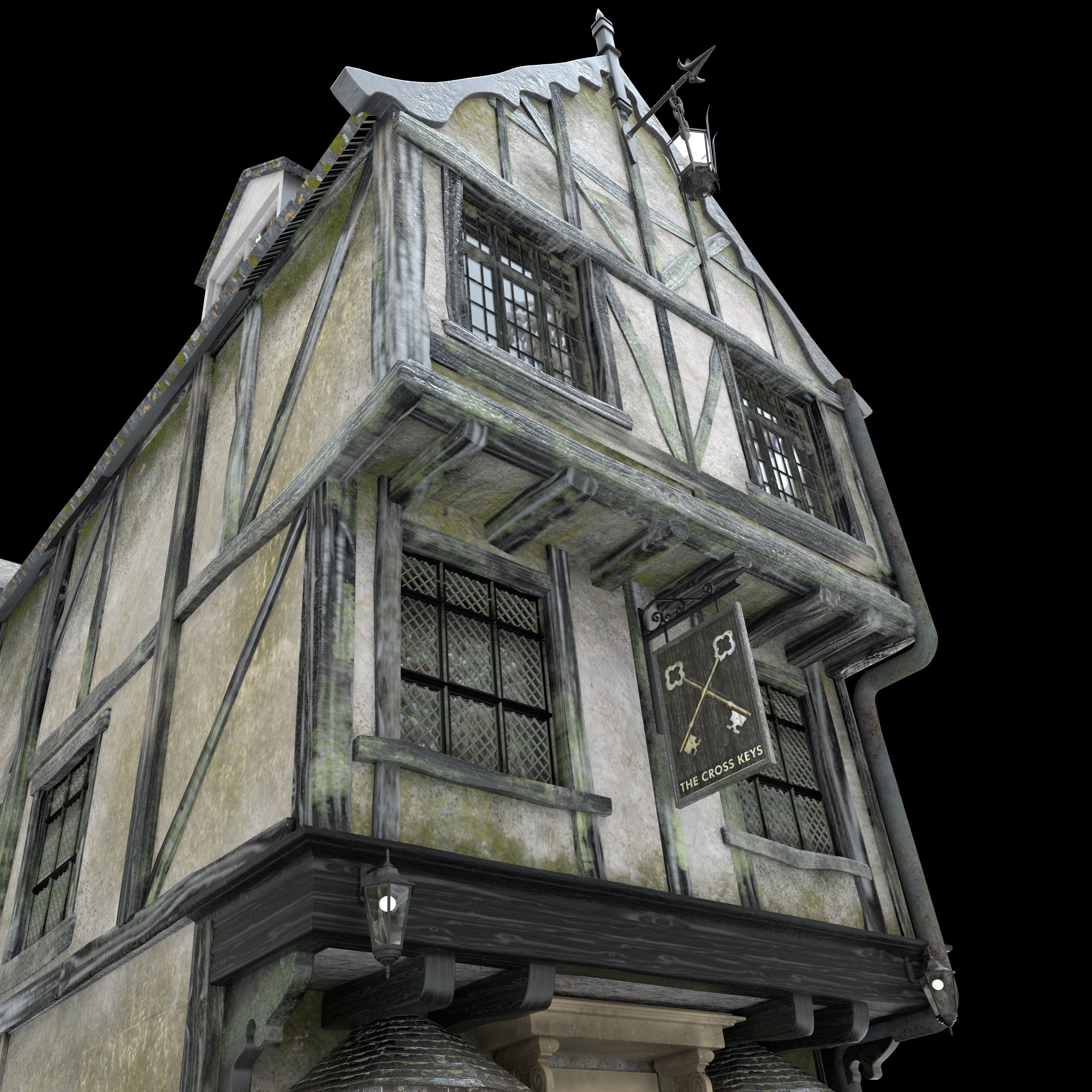 Tudor House 3D model_1