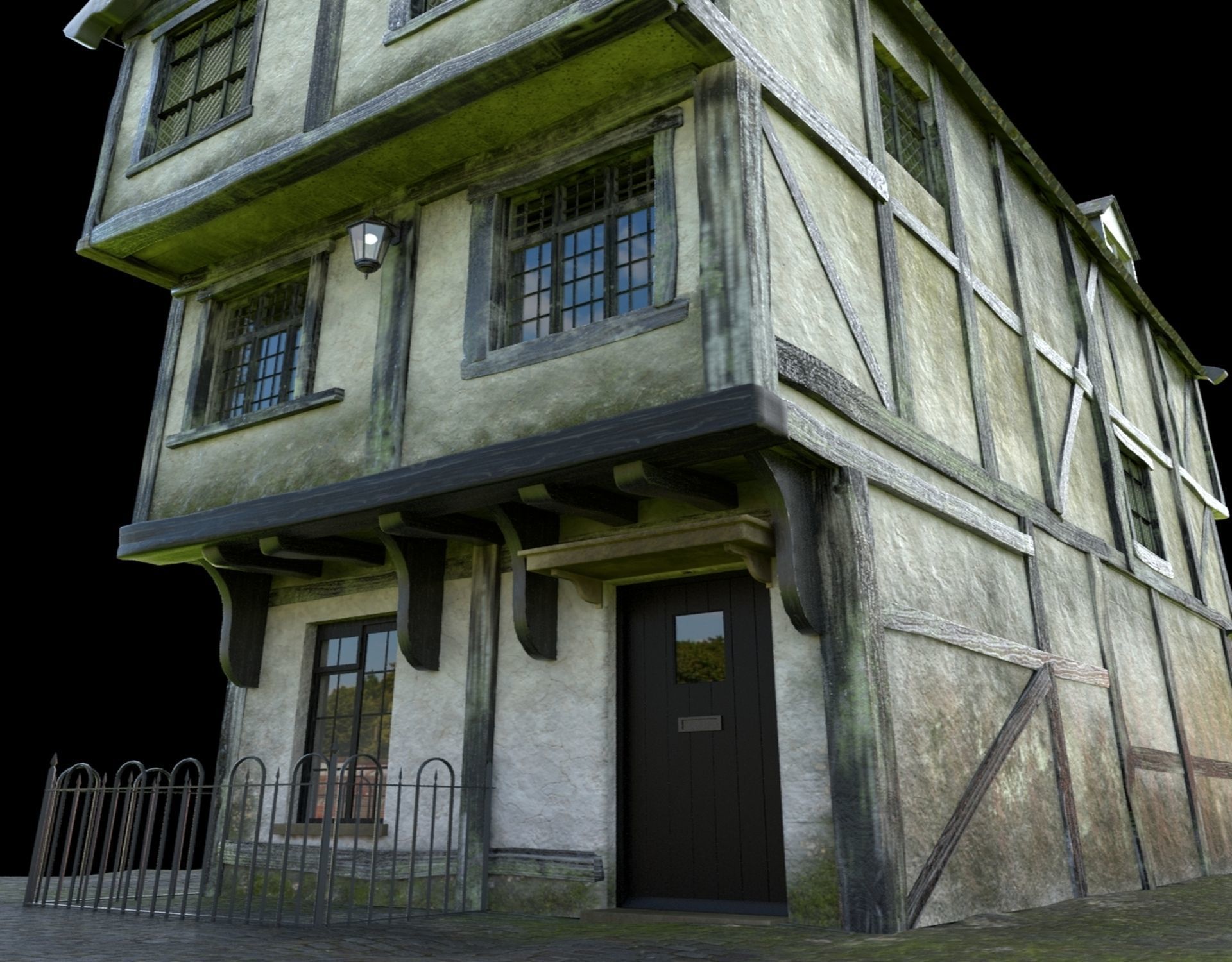 Tudor House 3D model_5