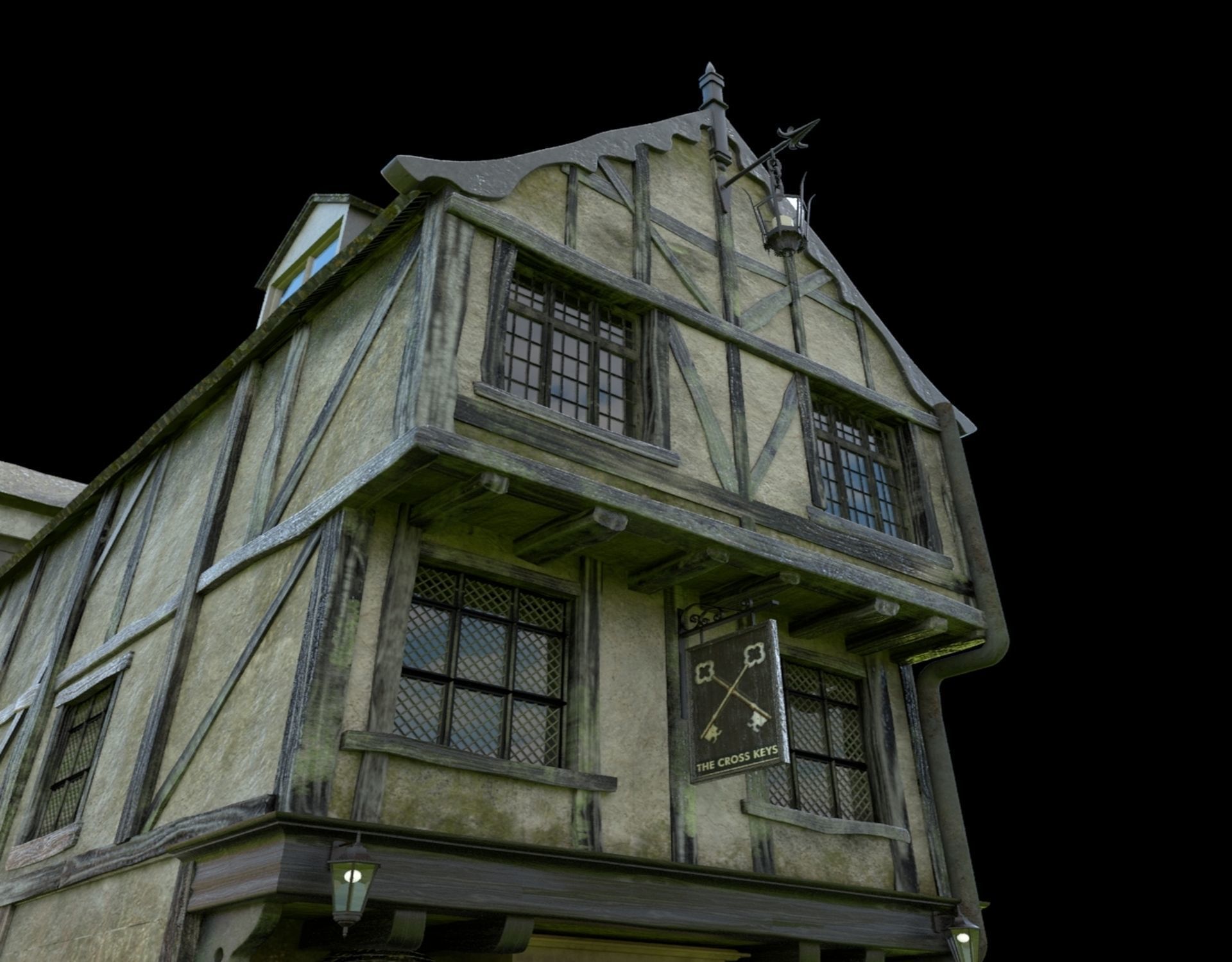 Tudor House 3D model_8