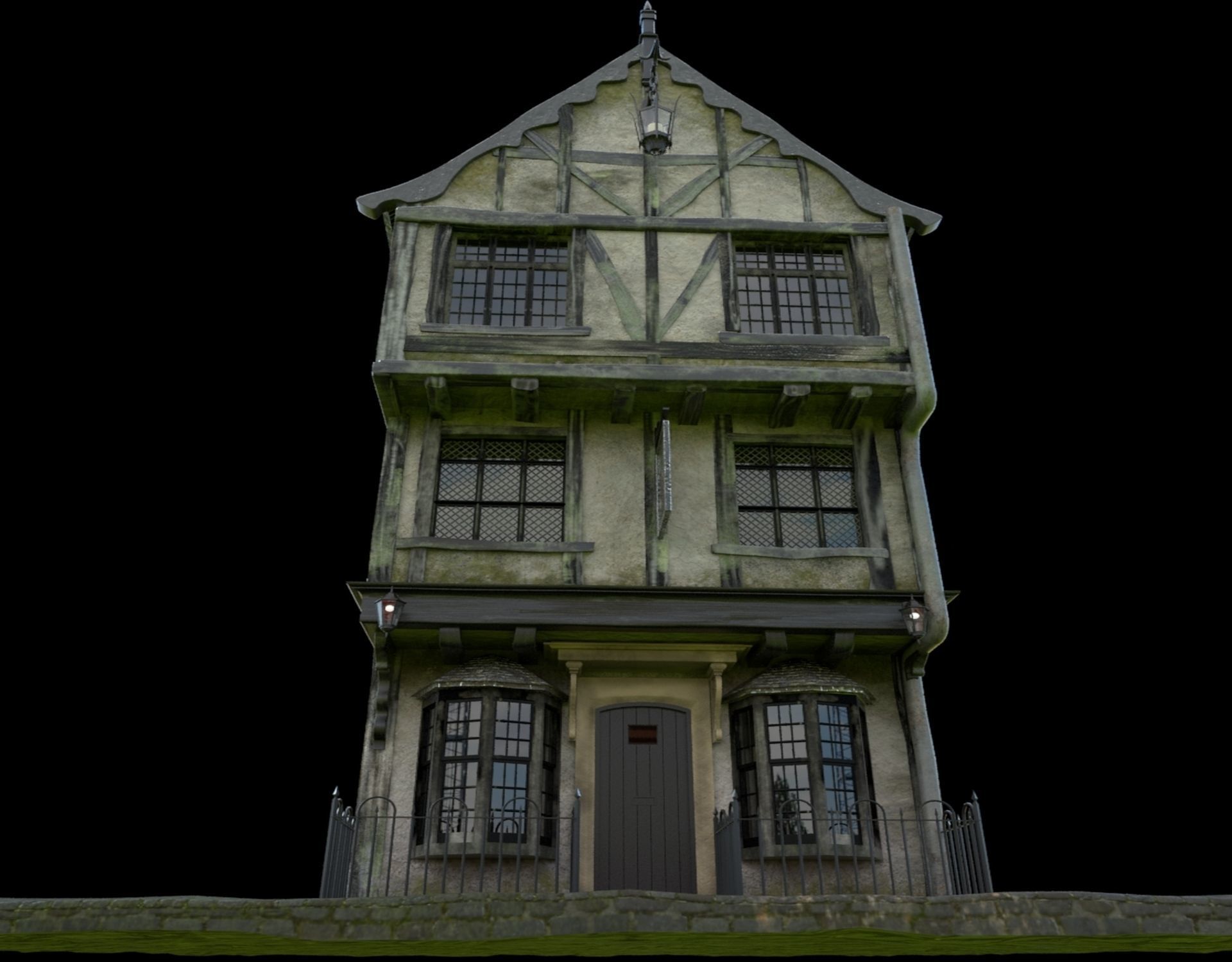 Tudor House 3D model_12