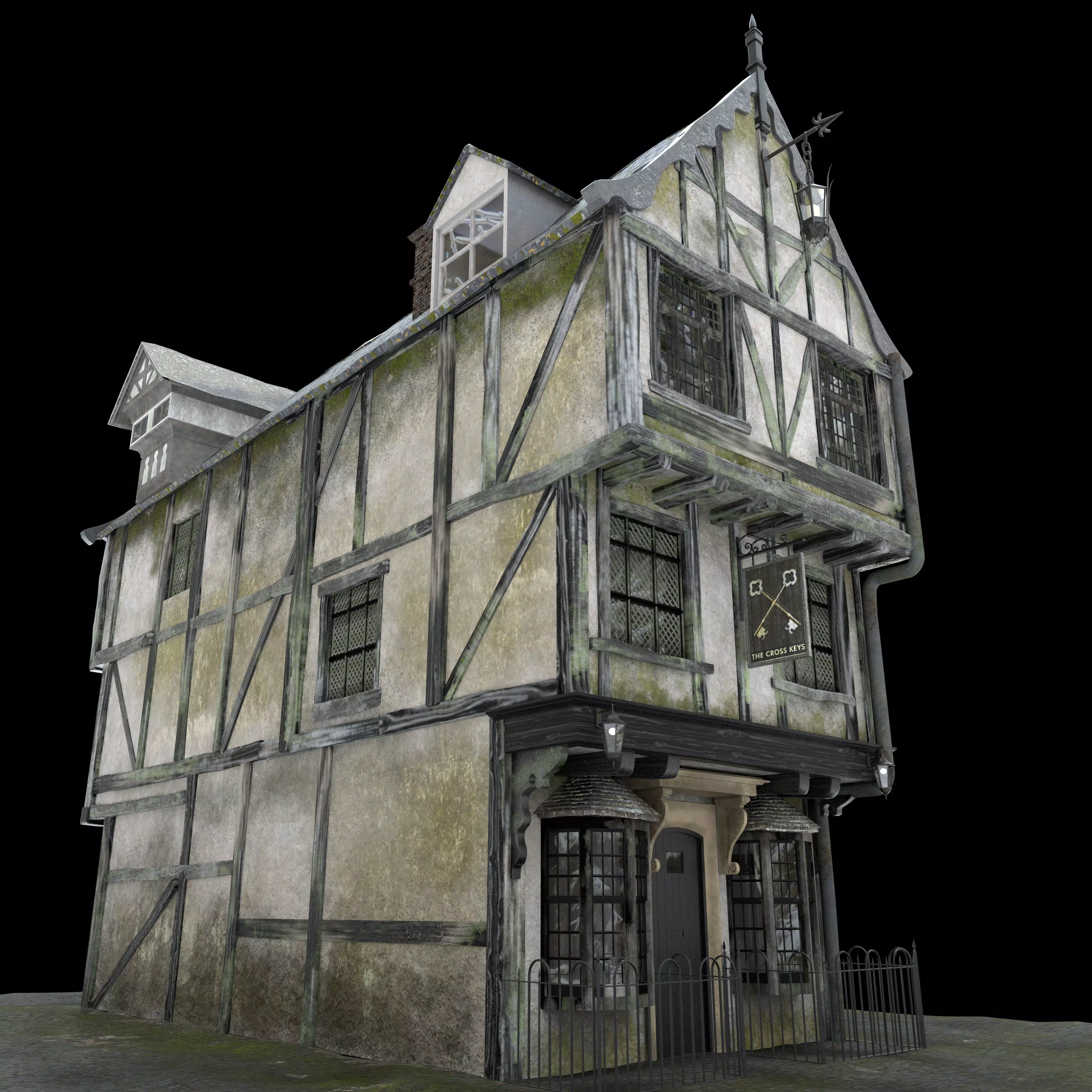 Tudor House 3D model_0