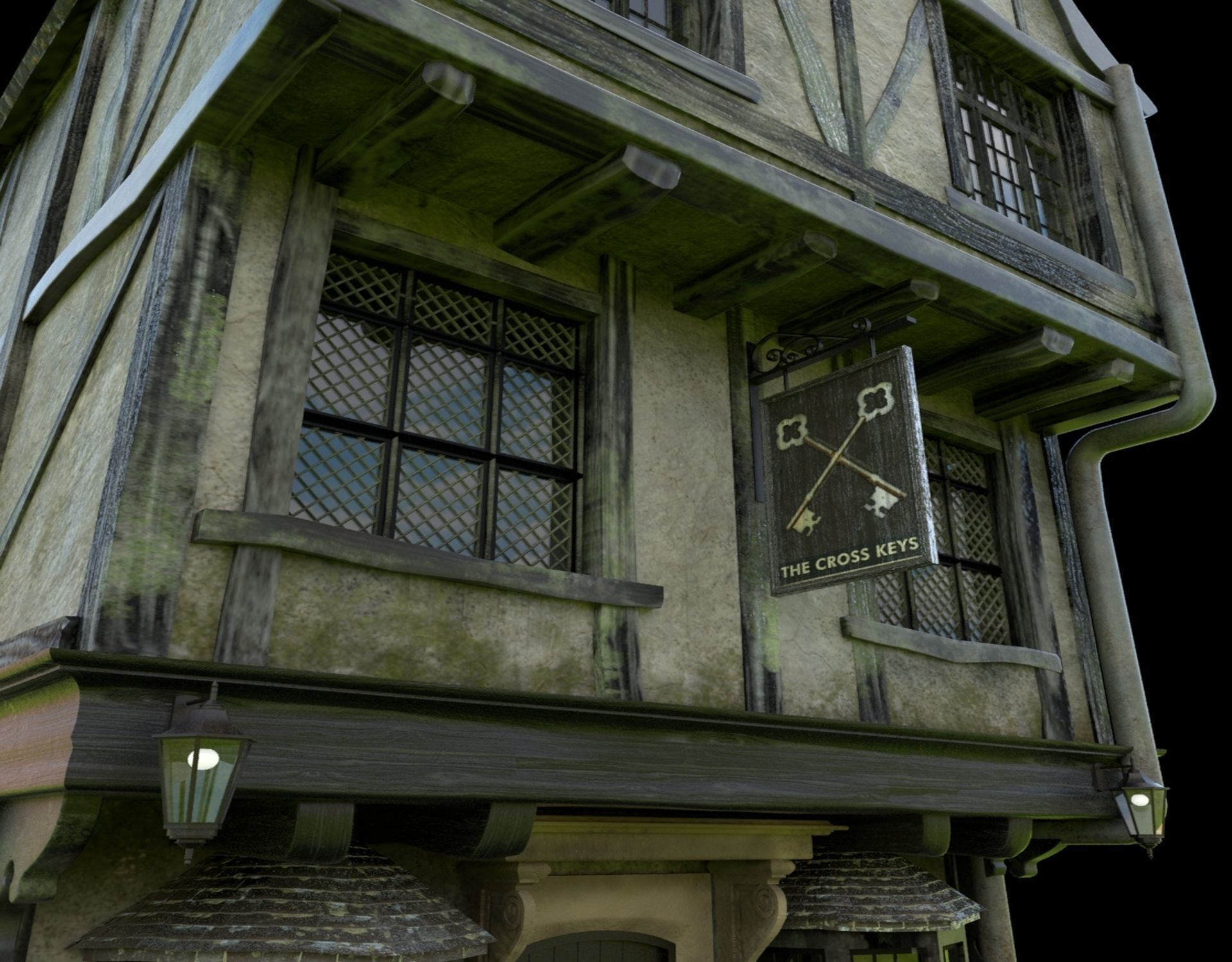 Tudor House 3D model_4
