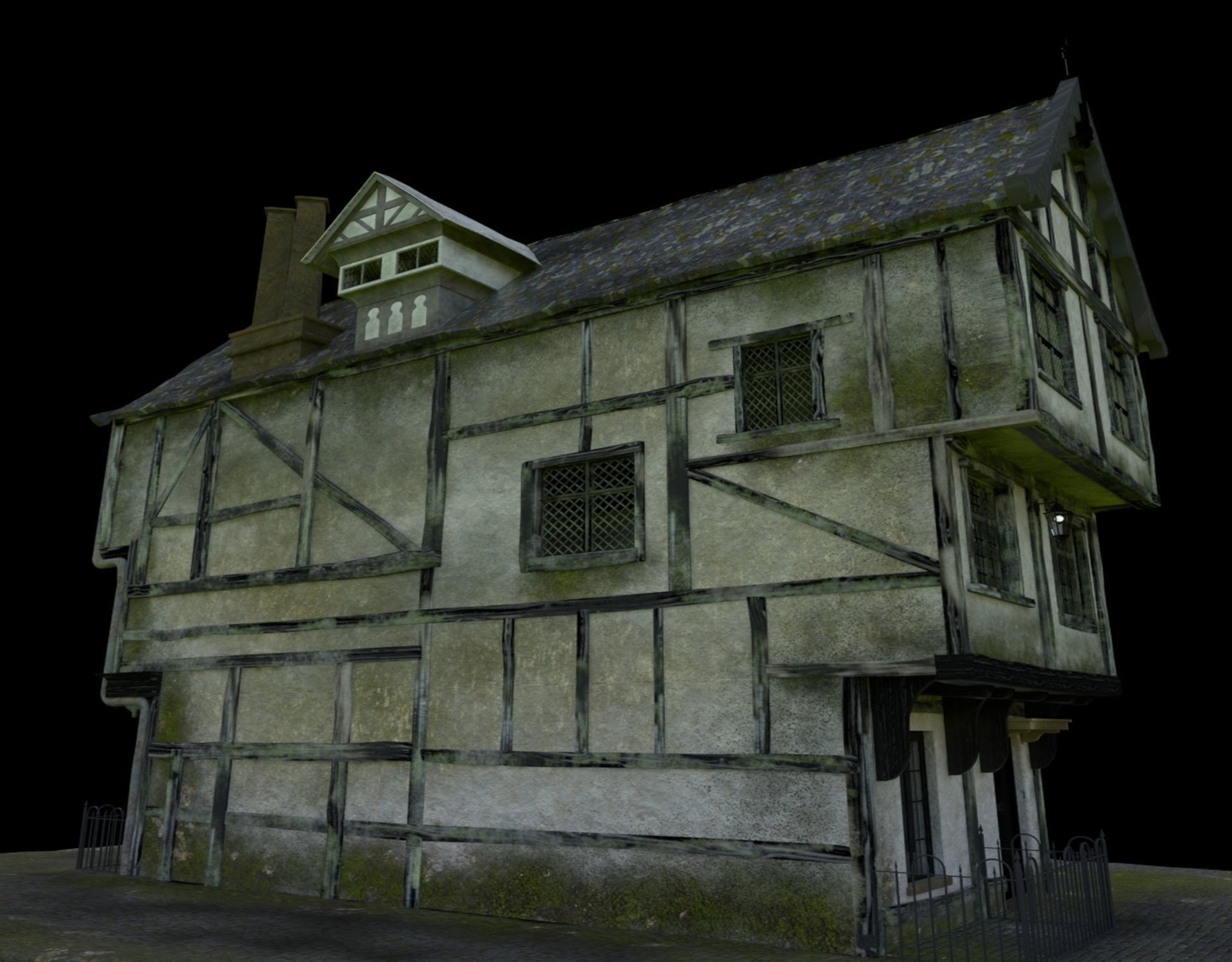 Tudor House 3D model_7
