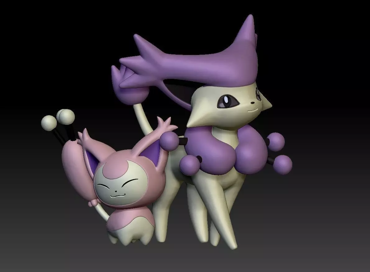 Pokemon Skitty Delcatty 3D print model_0
