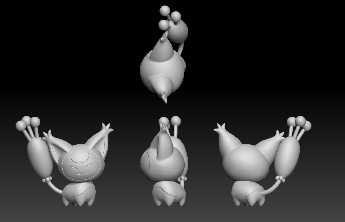 Pokemon Skitty Delcatty 3D print model_1