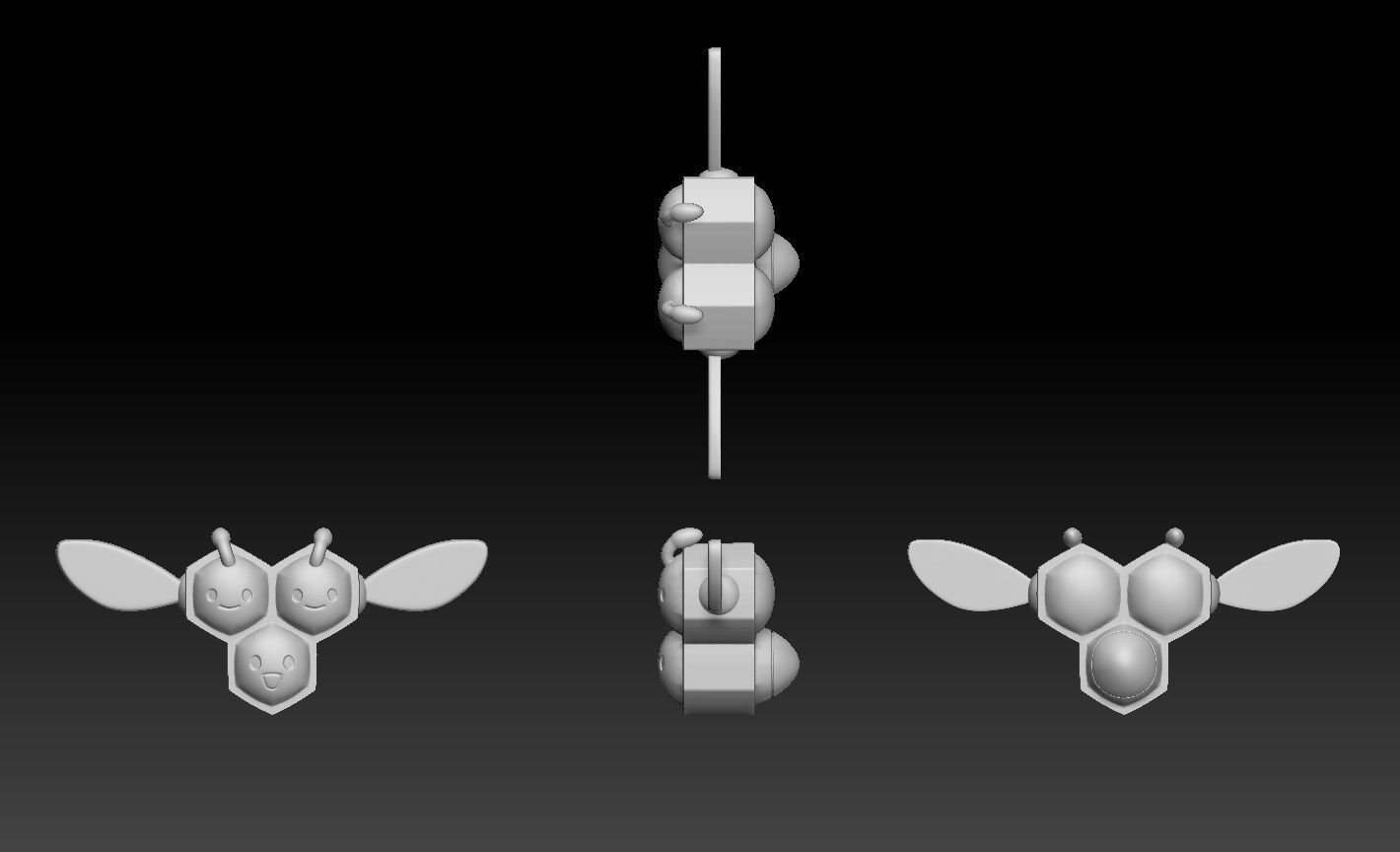 Pokemon Combee Vespiquen 3D print model_1