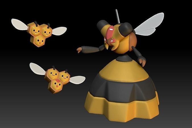Pokemon Combee Vespiquen 3D print model