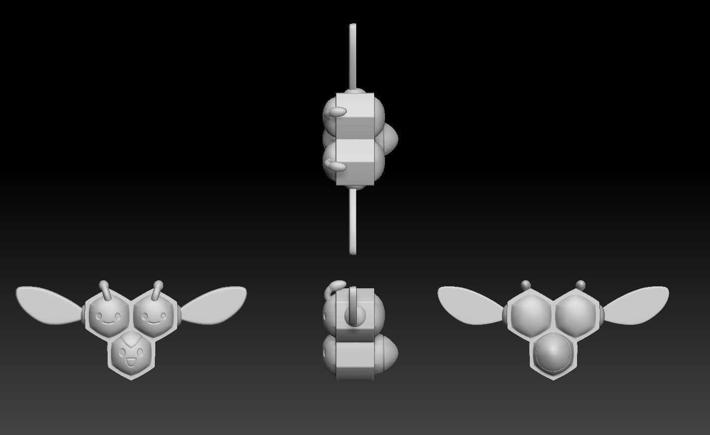 Pokemon Combee Vespiquen 3D print model_2