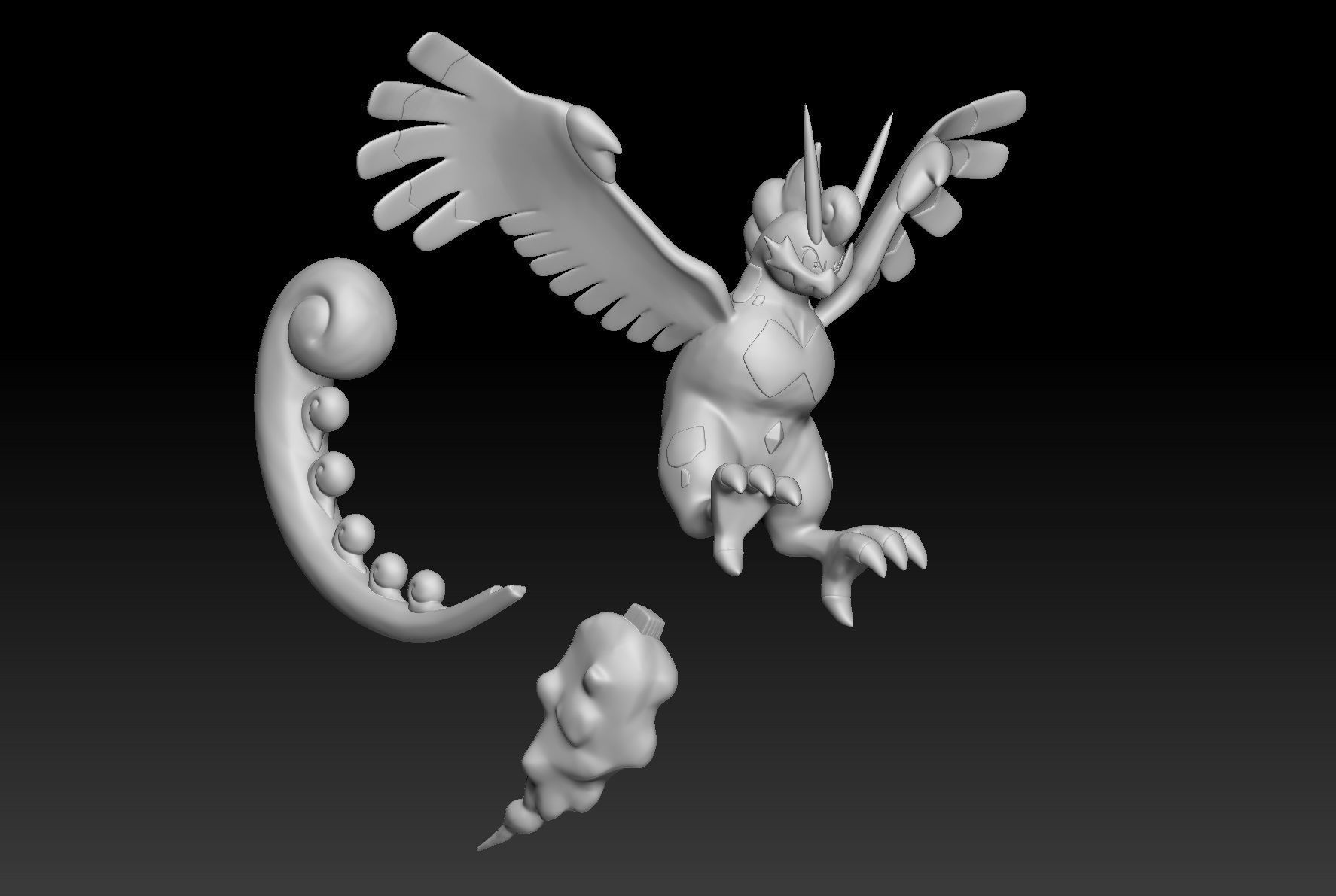 Pokemon Tornadus Therian 3D print model_2