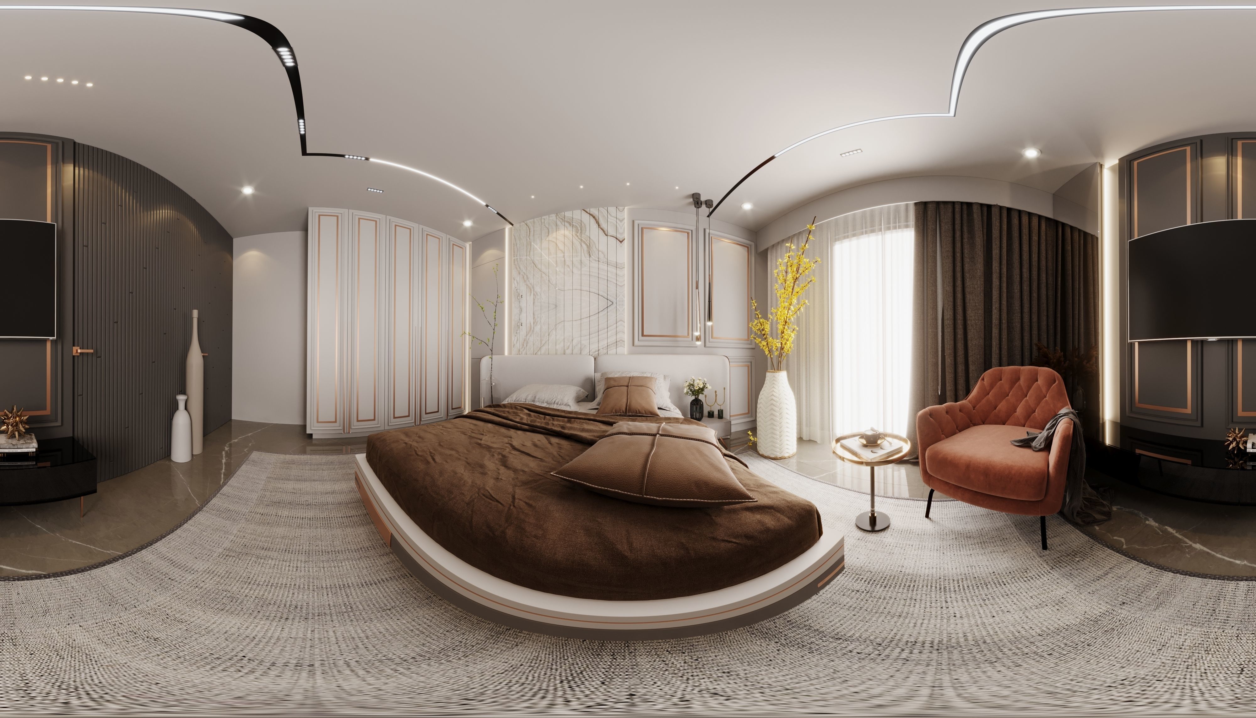 Bedroom design interior scene 3D model 3D model 3D model_8