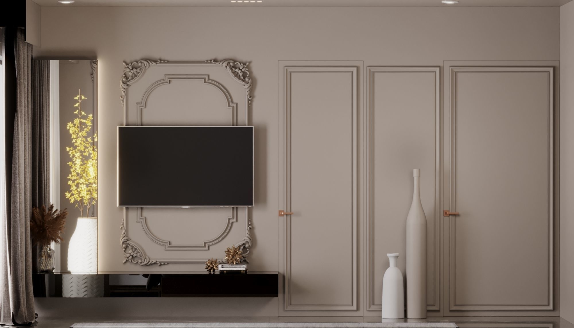 Bedroom design interior scene 3D model 3D model 3D model_15