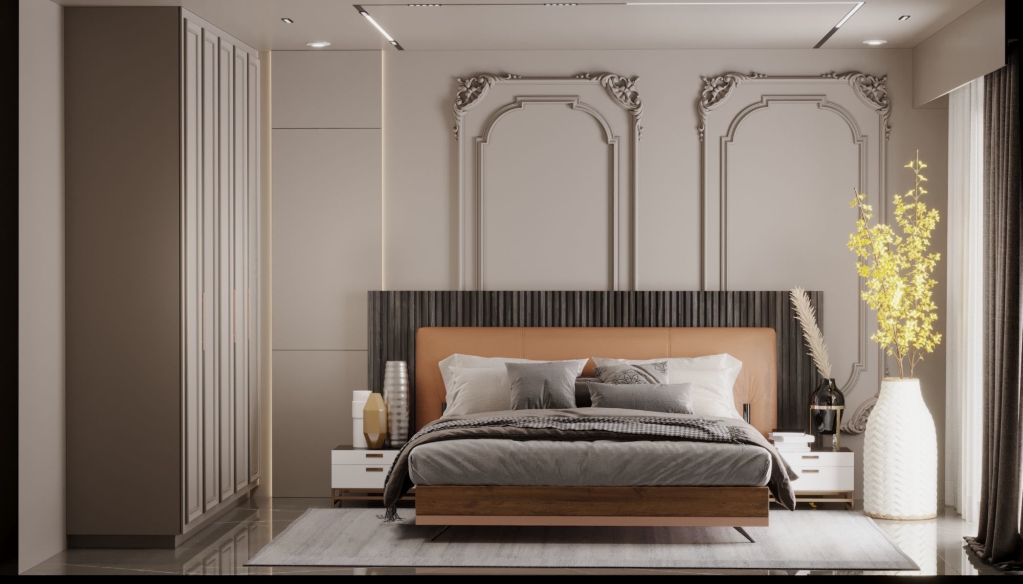 Bedroom design interior scene 3D model 3D model 3D model_14