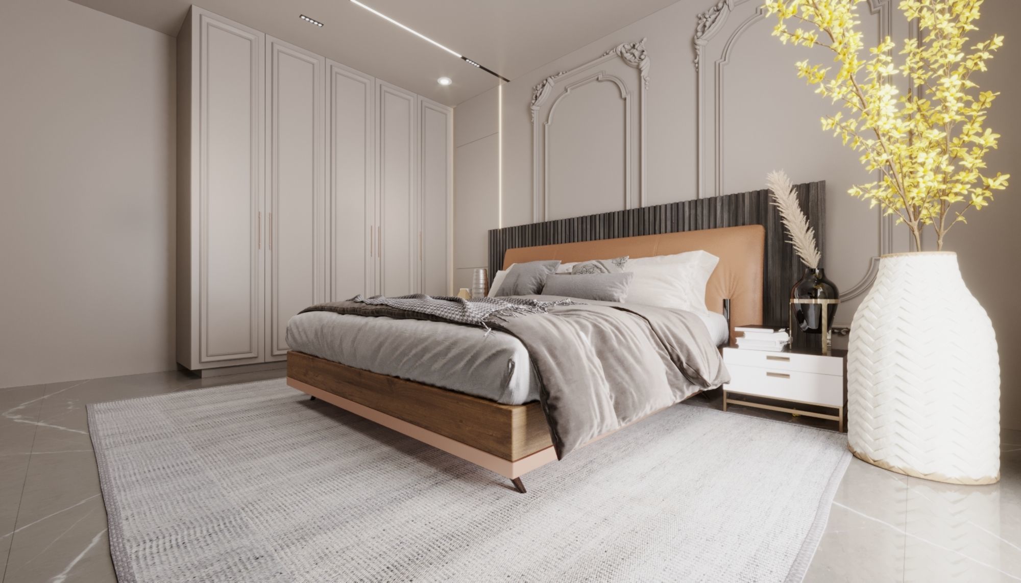 Bedroom design interior scene 3D model 3D model 3D model_17