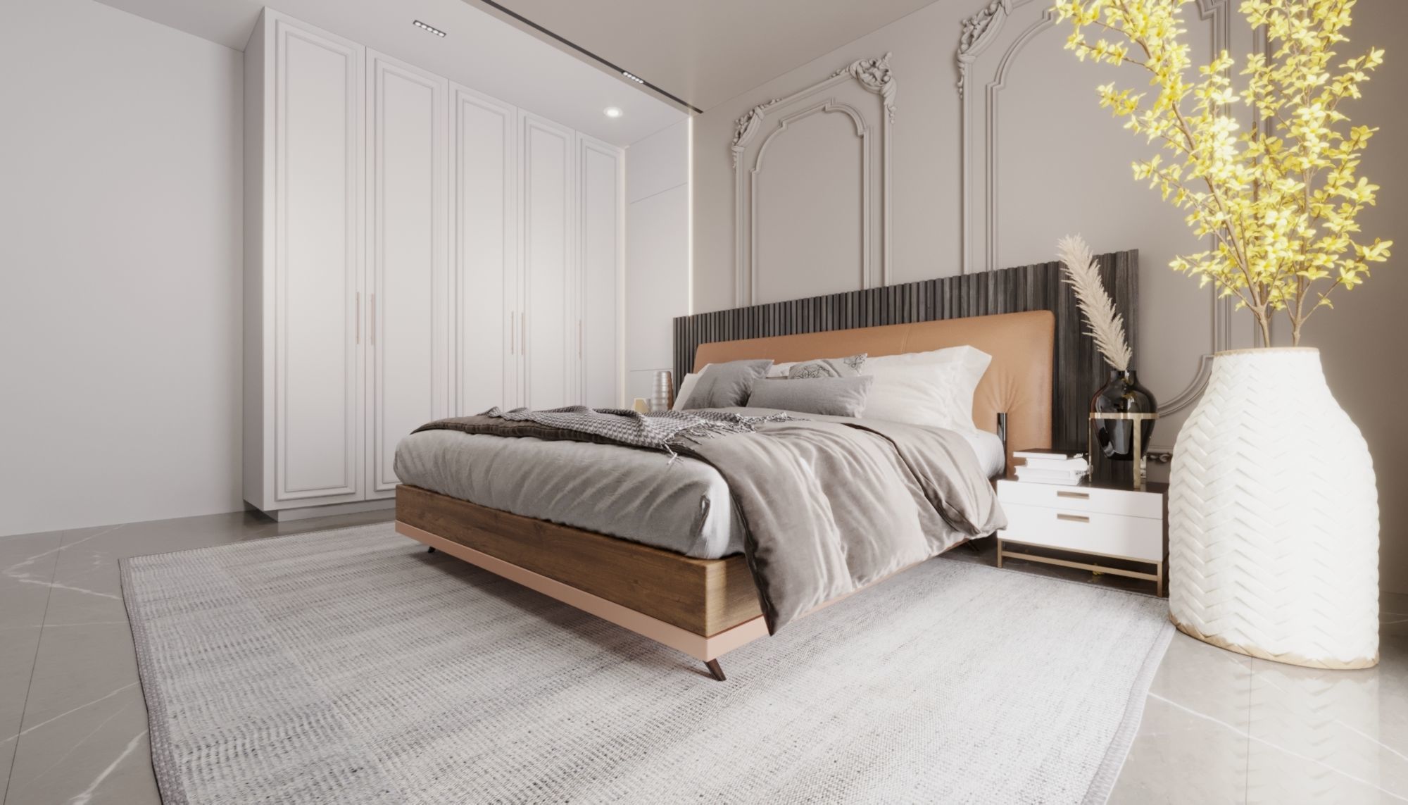 Bedroom design interior scene 3D model 3D model 3D model_13