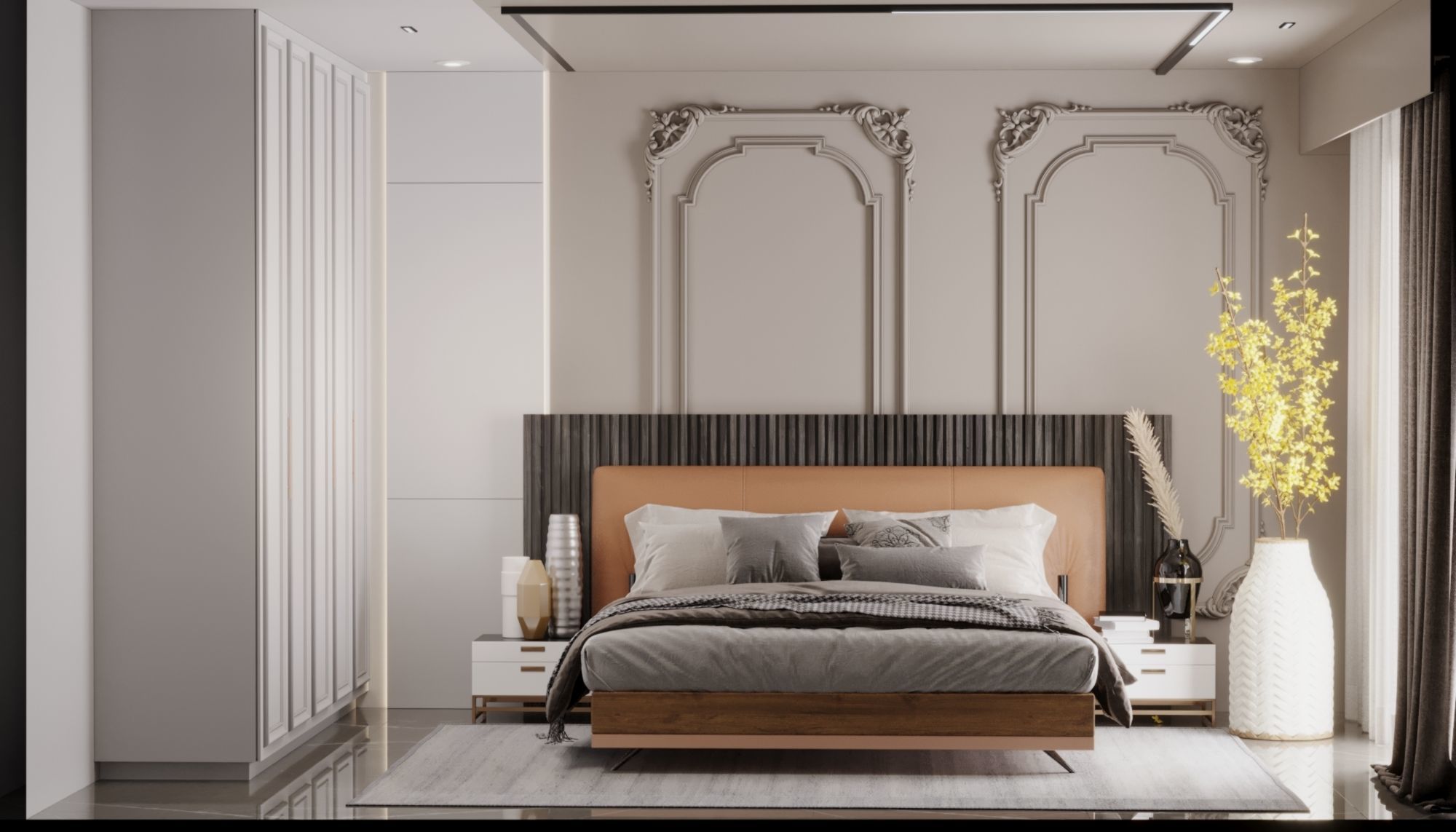 Bedroom design interior scene 3D model 3D model 3D model_11