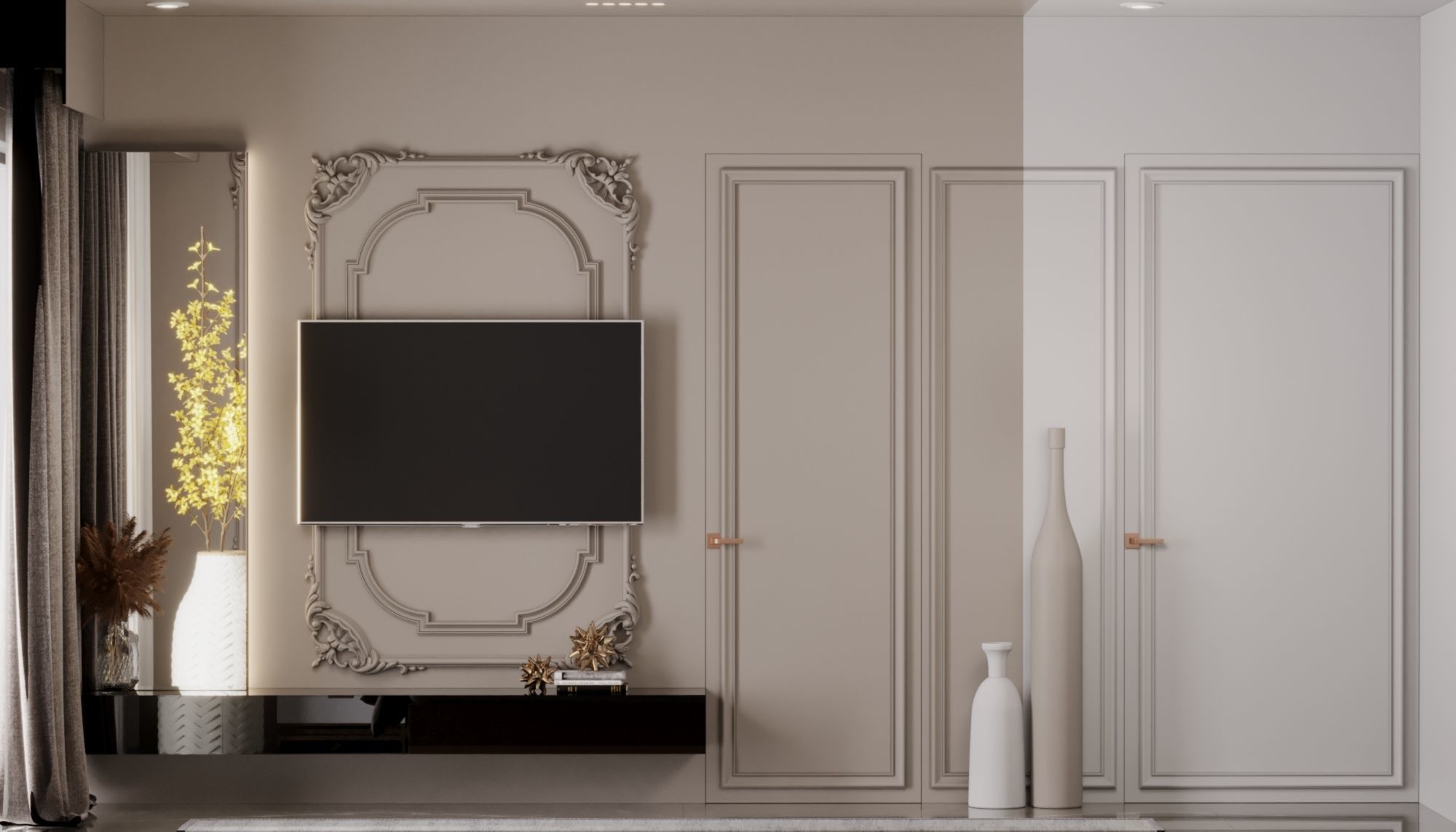 Bedroom design interior scene 3D model 3D model 3D model_10