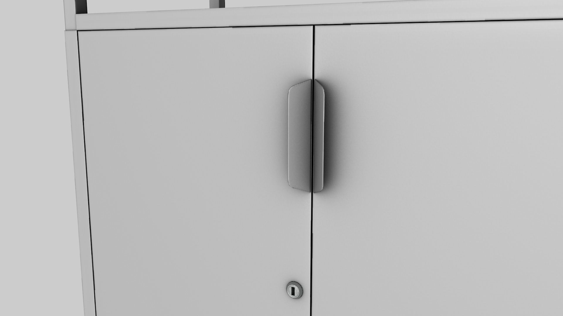 Cabinet IKEA TROTTEN Low-poly 3D model_6