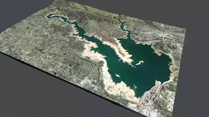 Folsom Lake California USA 3D model