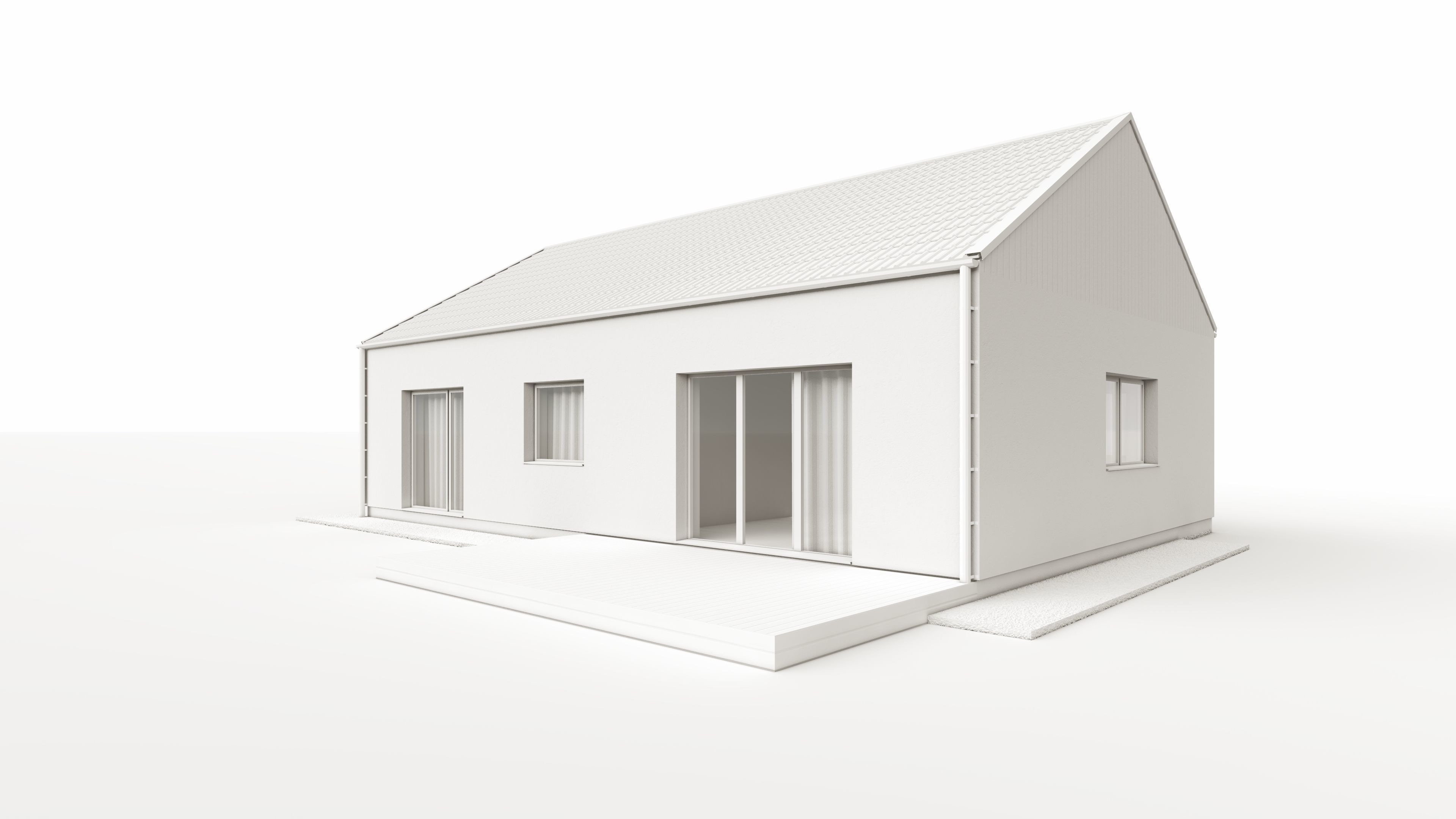 SIMPLE HOUSE ARCHICAD SKETCHUP LUMION 12 3D model_5