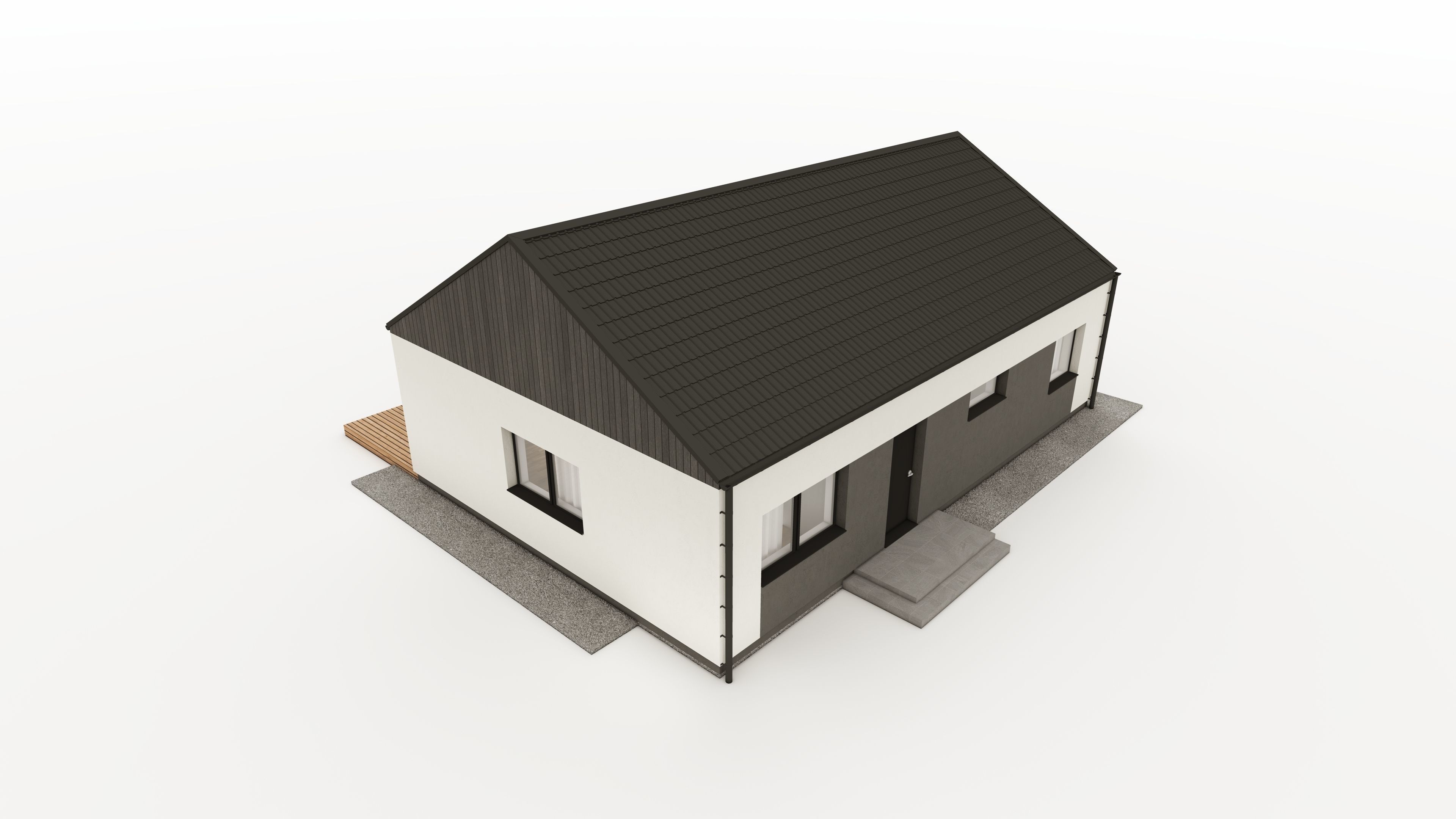 SIMPLE HOUSE ARCHICAD SKETCHUP LUMION 12 3D model_8