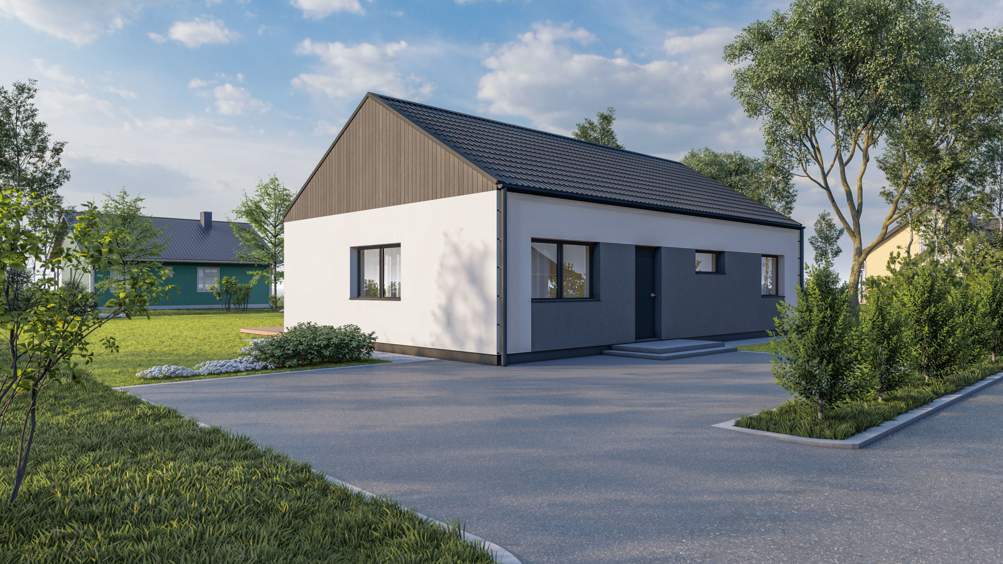 SIMPLE HOUSE ARCHICAD SKETCHUP LUMION 12 3D model_1