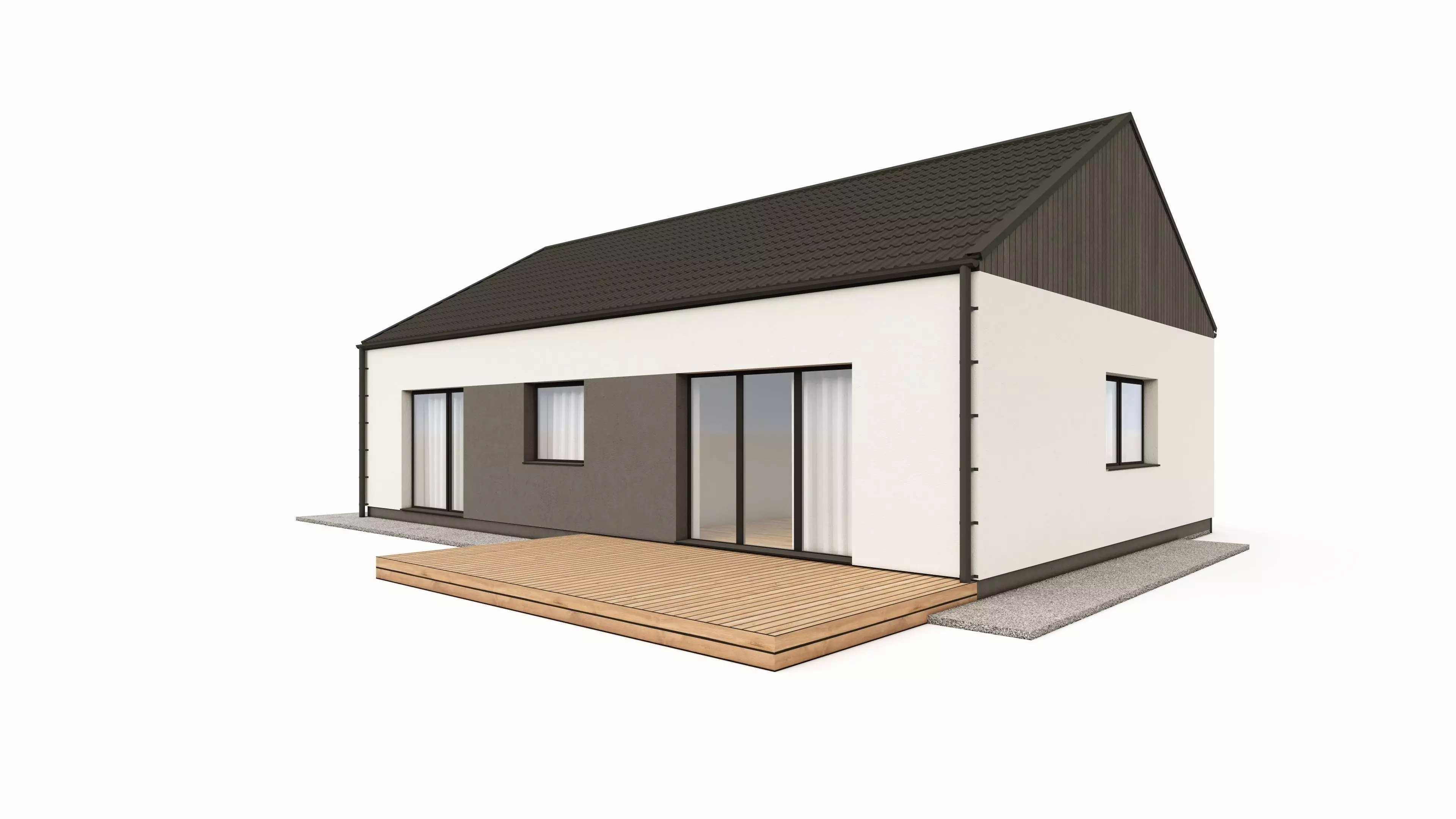SIMPLE HOUSE ARCHICAD SKETCHUP LUMION 12 3D model_0