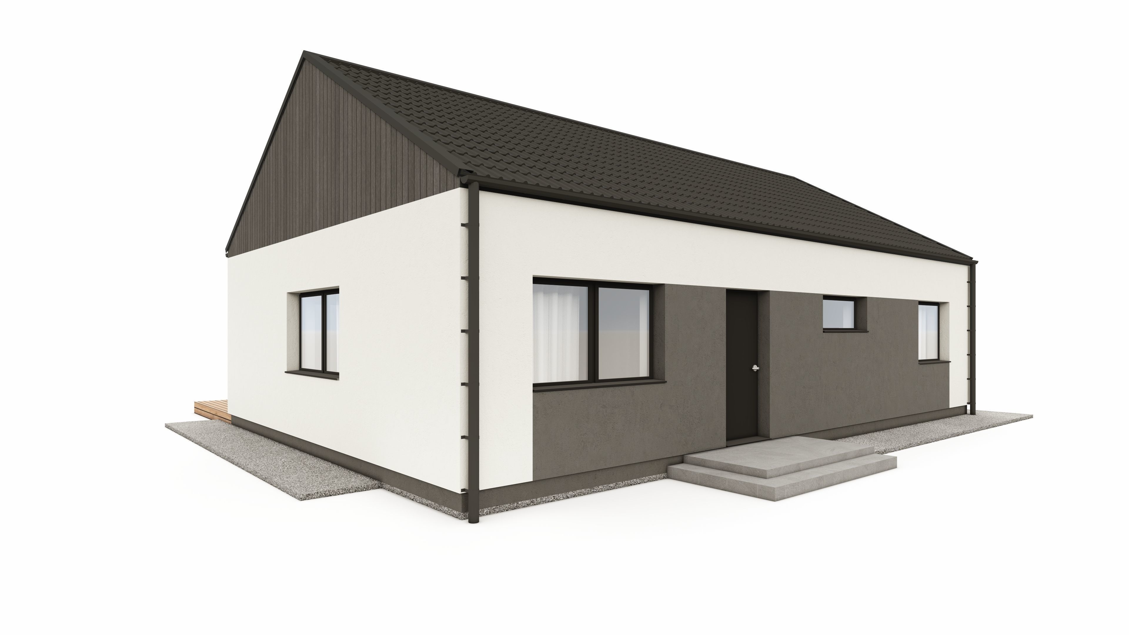 SIMPLE HOUSE ARCHICAD SKETCHUP LUMION 12 3D model_2