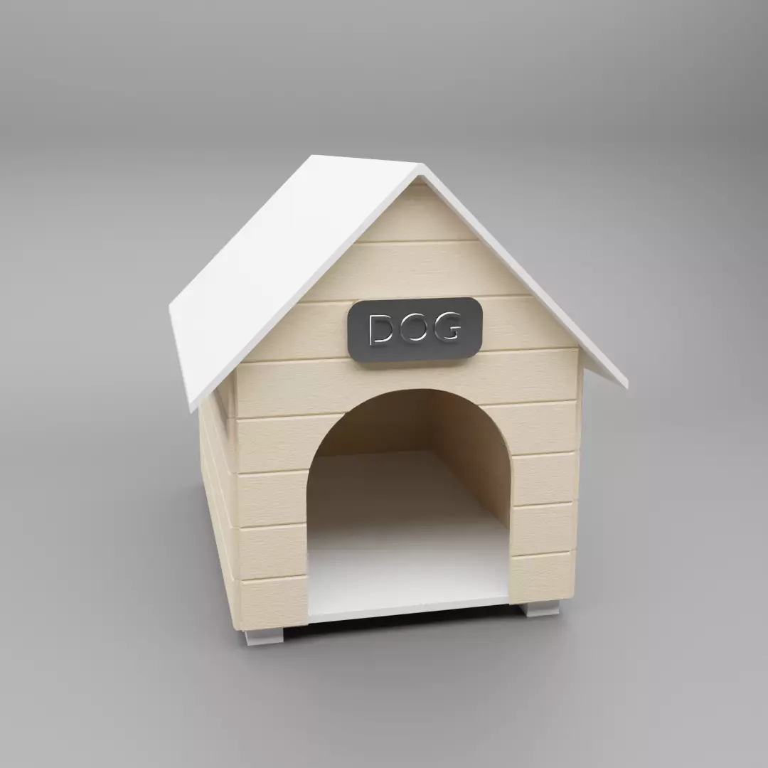 Dog House Free low-poly 3D model