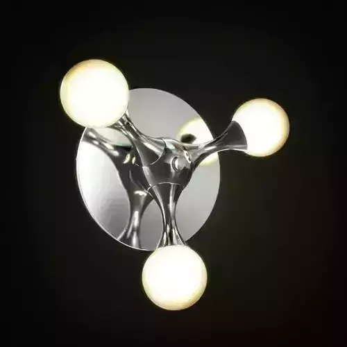 Decorative Steel Lamp 3D model