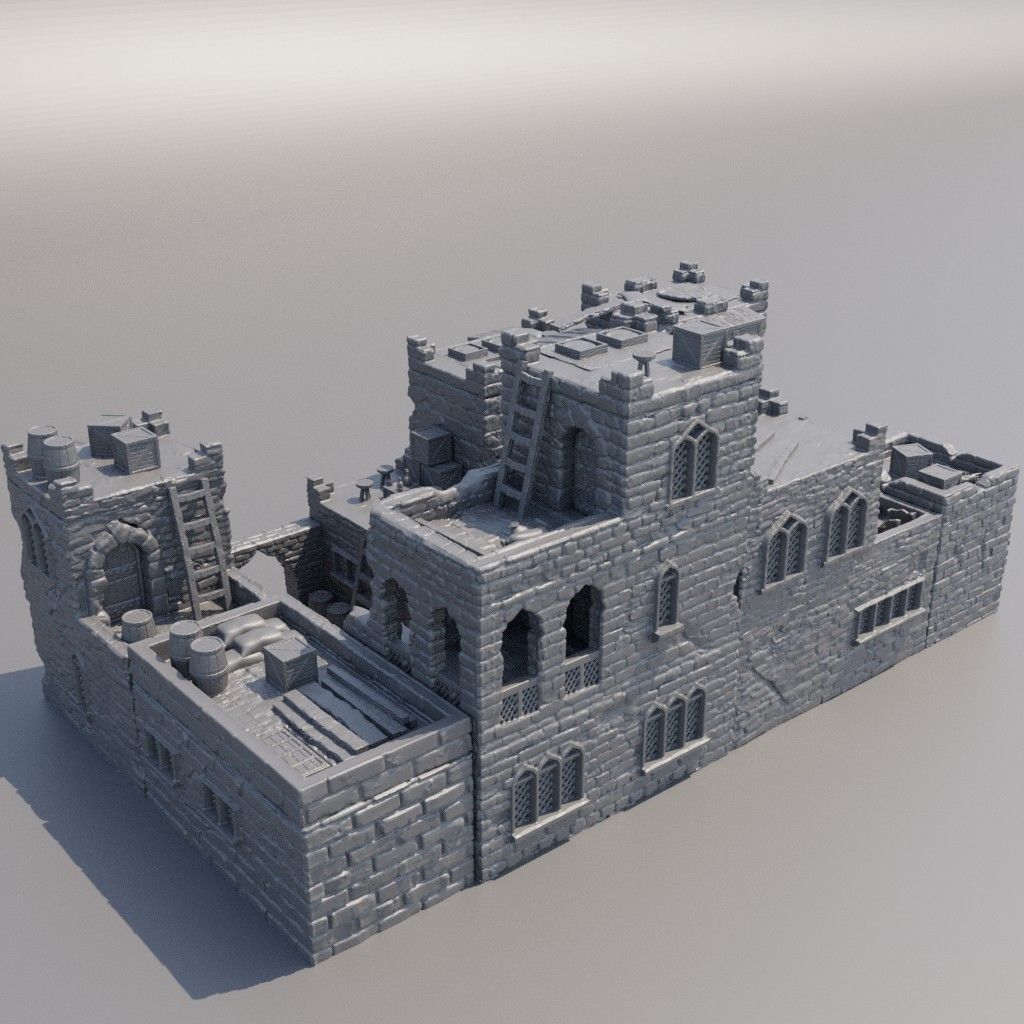 Desert Baazar District  Tabletop Terrain 28 mm 3D print model_5