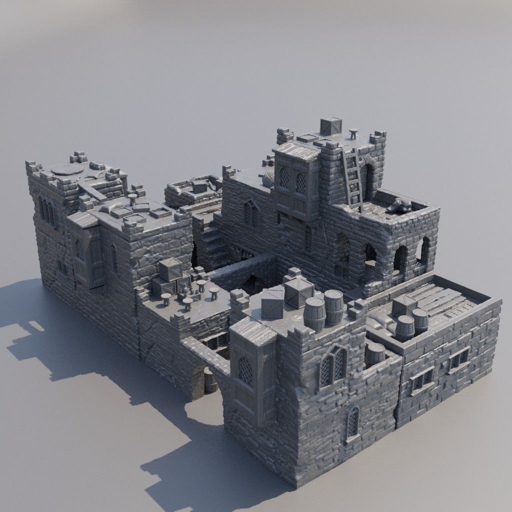 Desert Baazar District  Tabletop Terrain 28 mm 3D print model_7