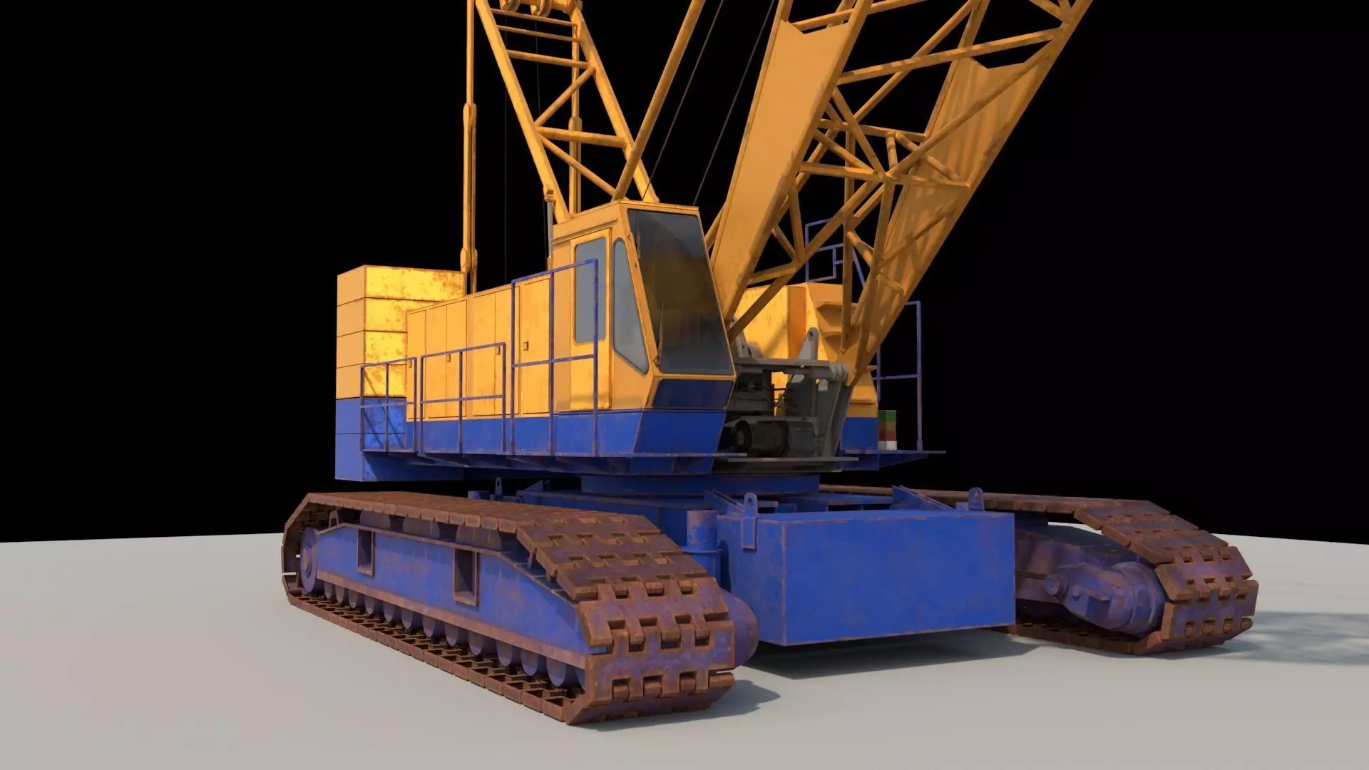KOBELCO 7150 CRAWLER CRANE Low-poly 3D model