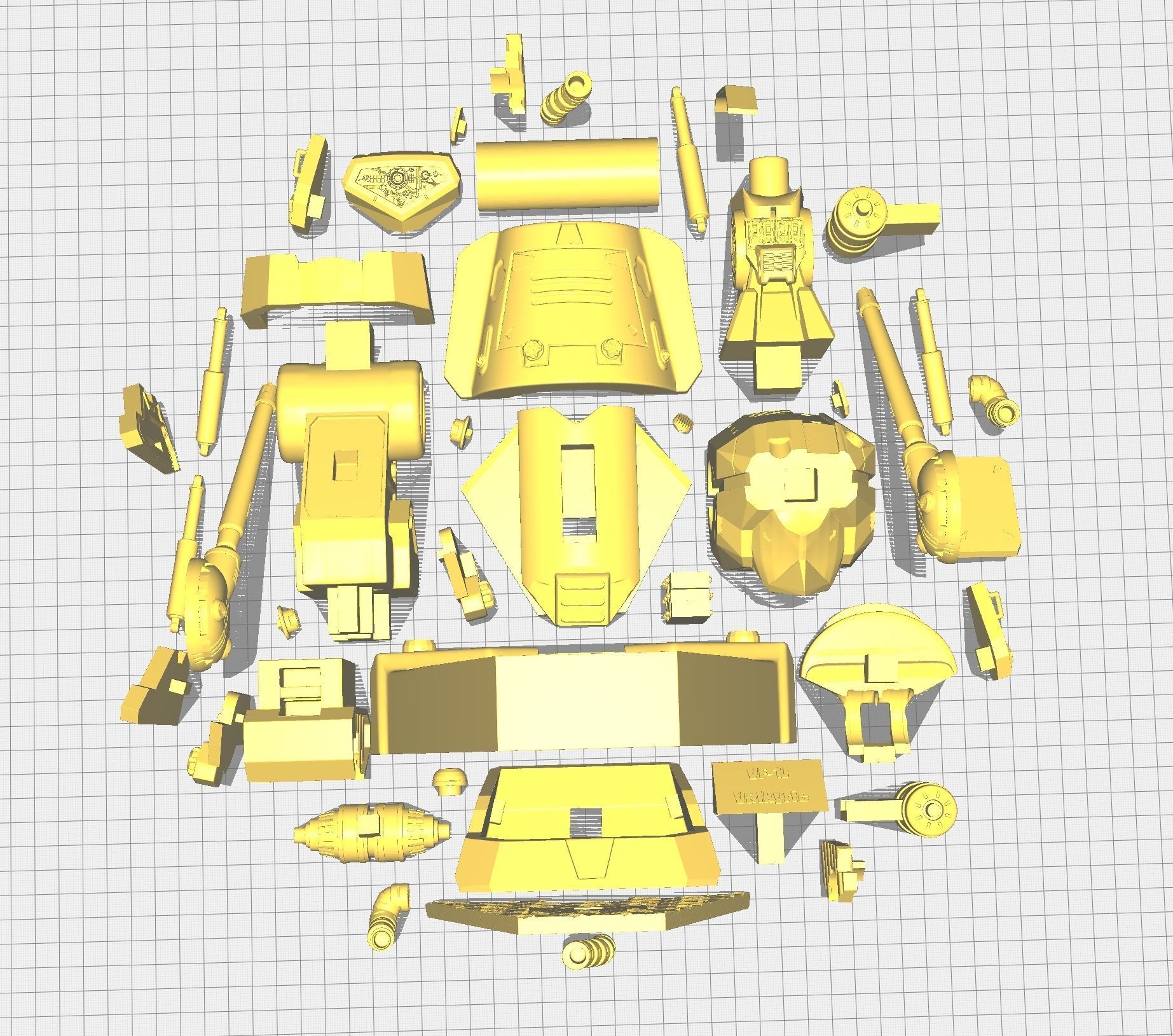 MACROSS VF-1J bust 3D print model_13