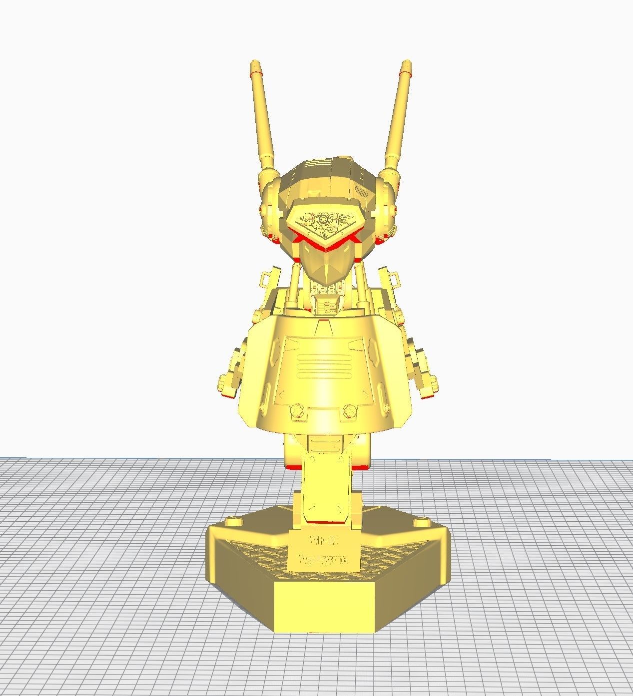 MACROSS VF-1J bust 3D print model_10