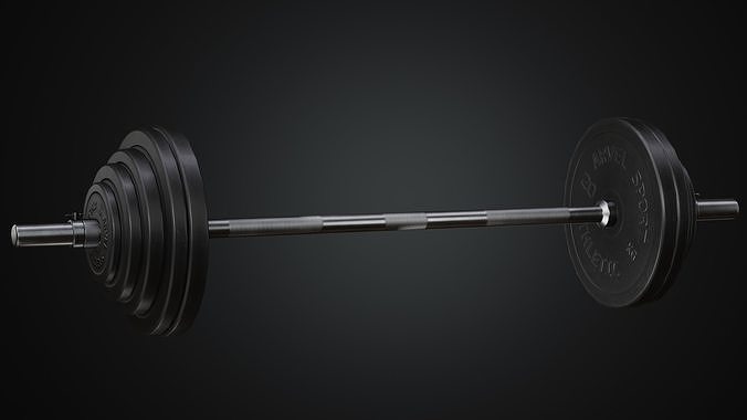 Barbell Low-poly 3D model