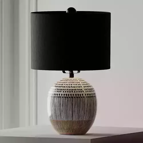 Uteki Painted Table Lamp