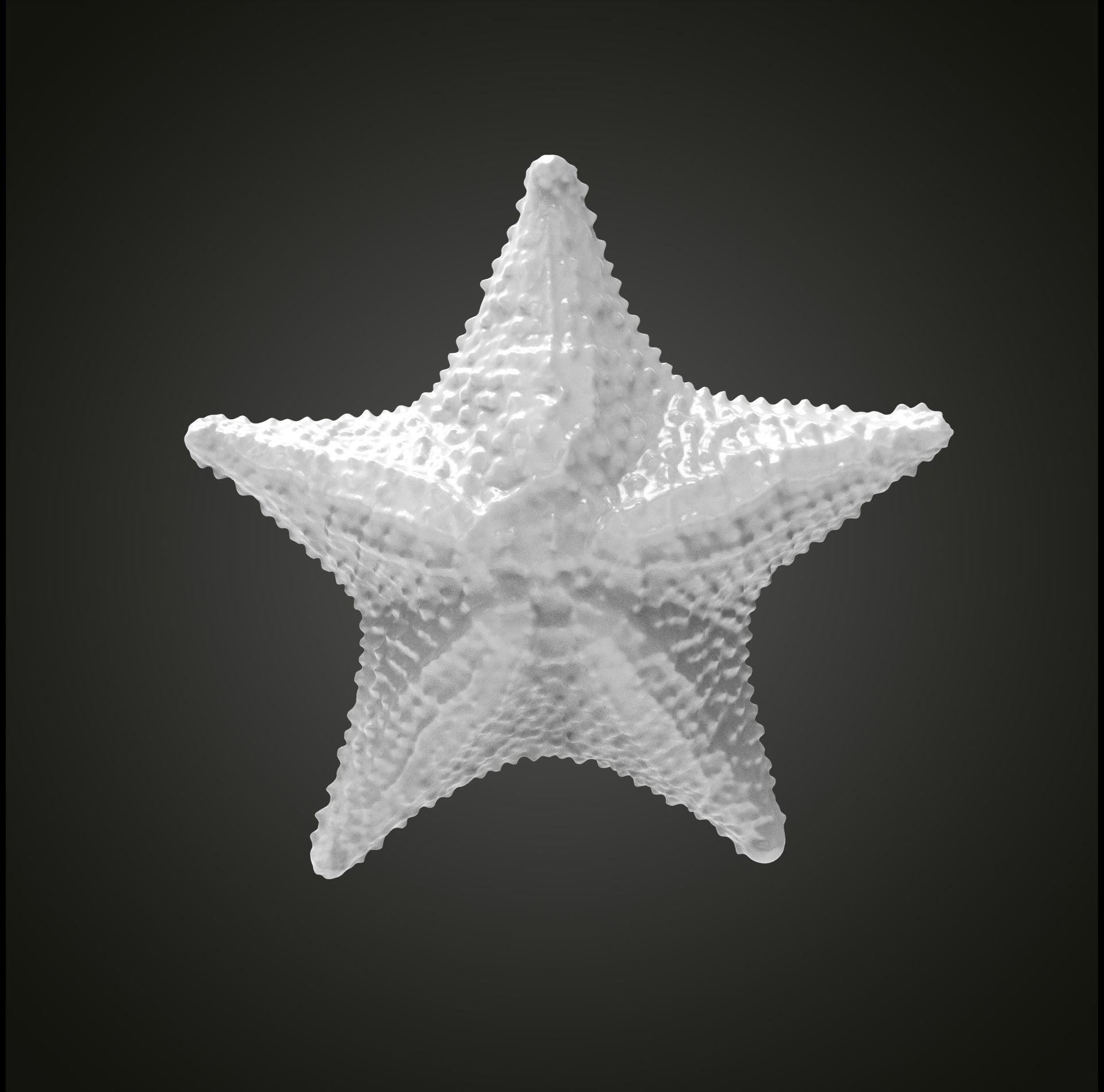 Starfish gold 3D print model_14
