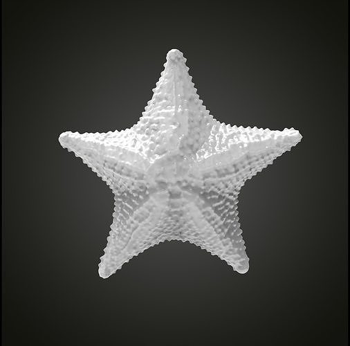 Starfish gold 3D print model