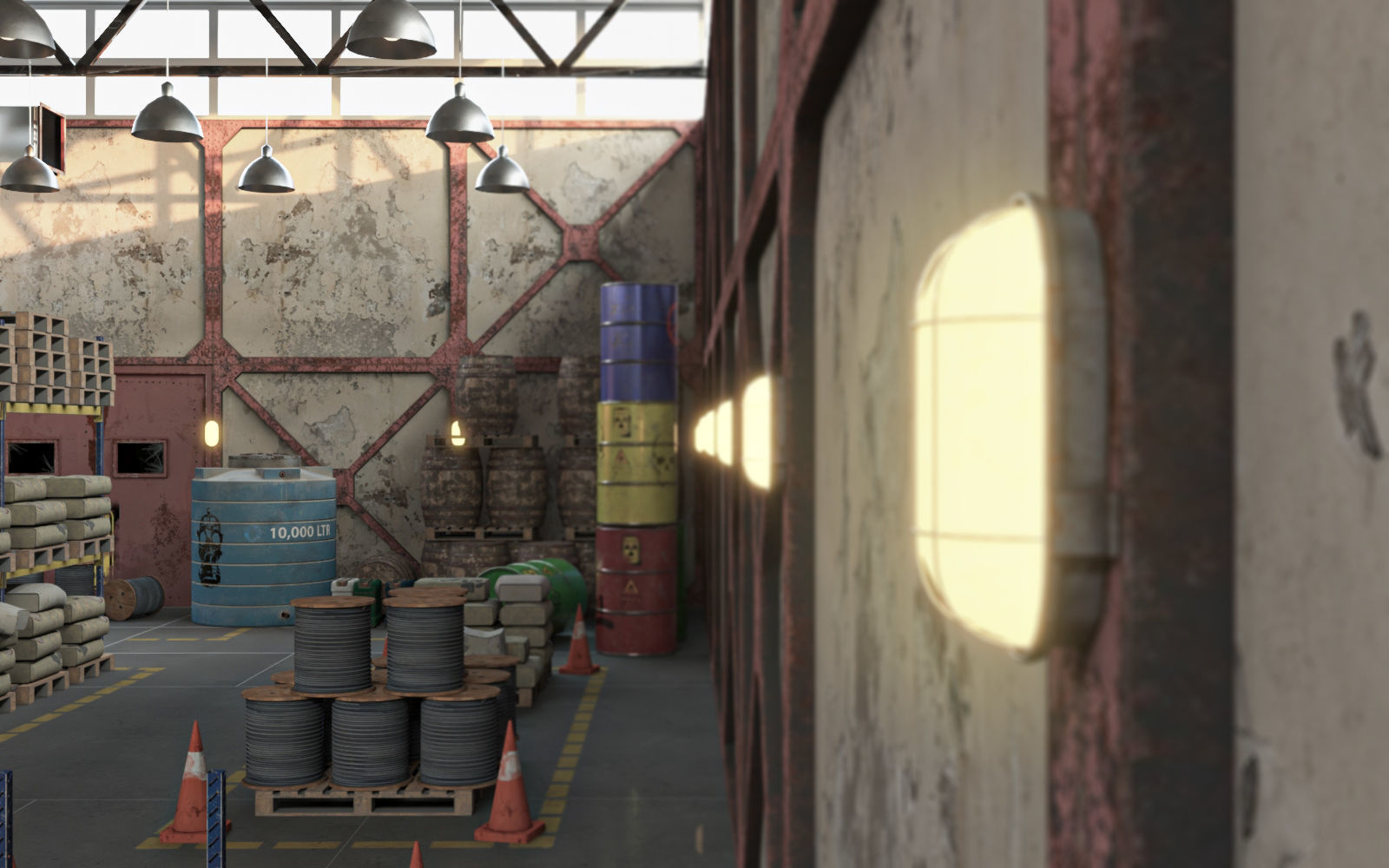 Warehouse lowpoly Bundle VOL 1 Low-poly 3D model_10