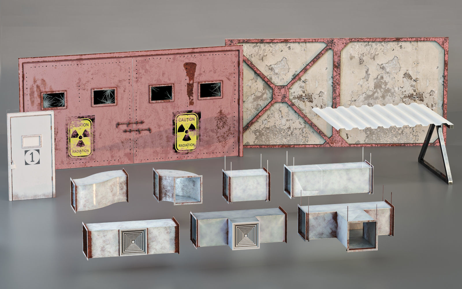 Warehouse lowpoly Bundle VOL 1 Low-poly 3D model_14