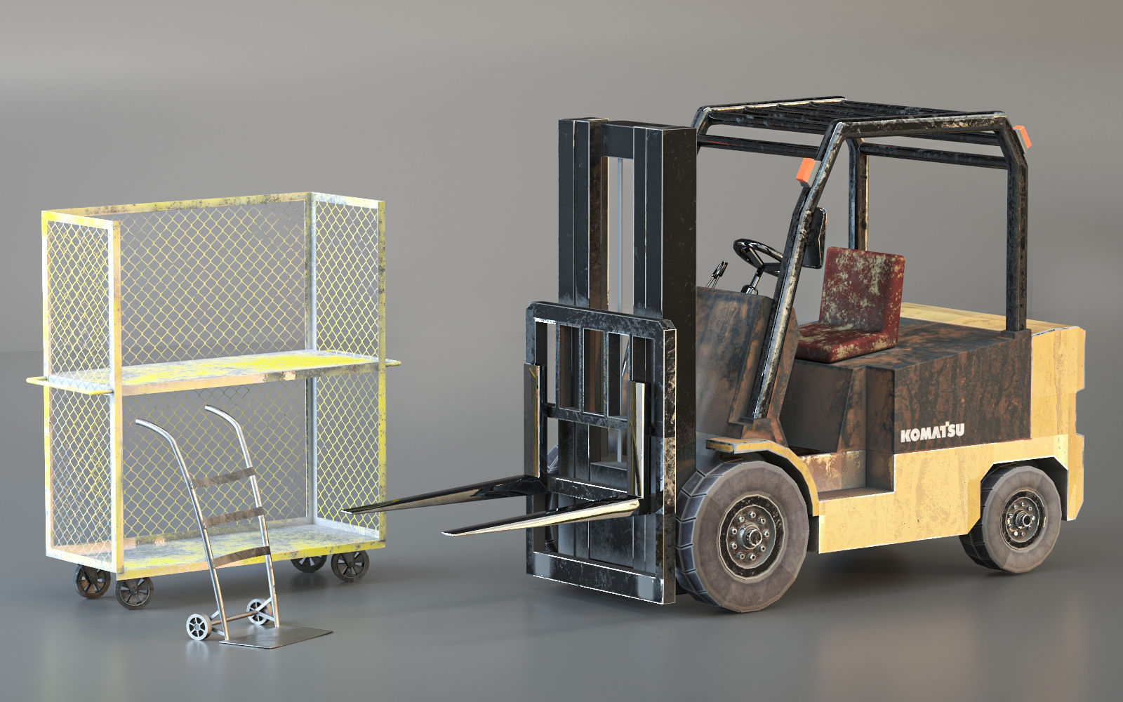 Warehouse lowpoly Bundle VOL 1 Low-poly 3D model_13