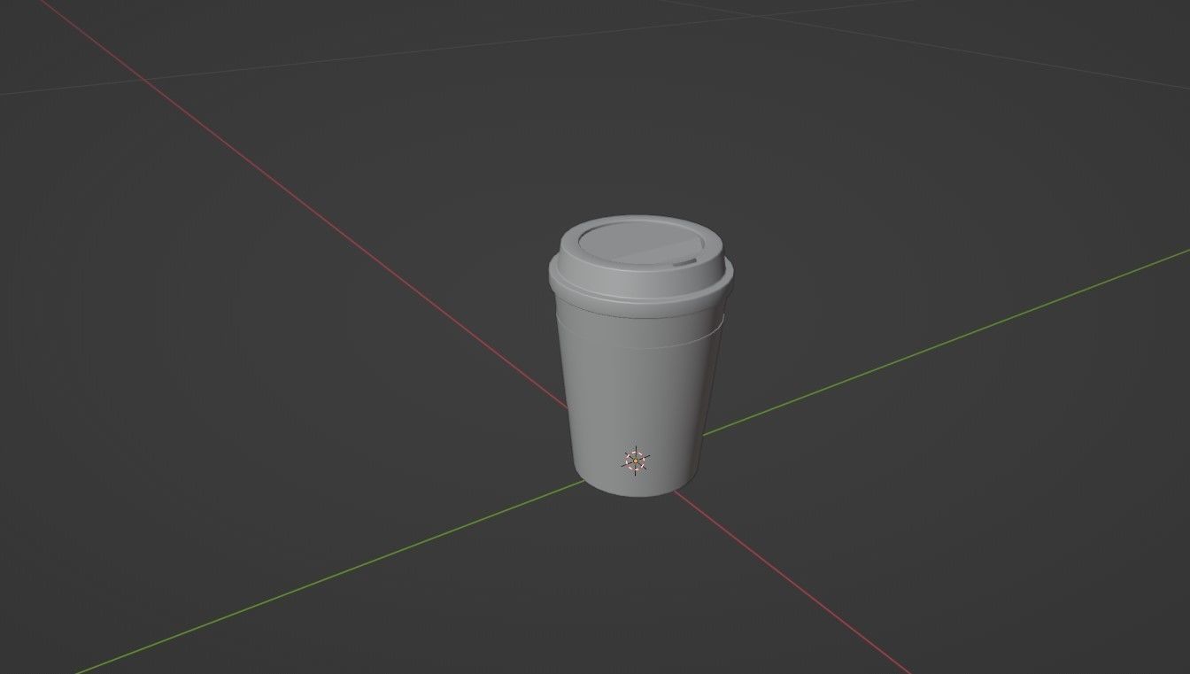 CoffeeCup coffee cup Low-poly 3D model_7